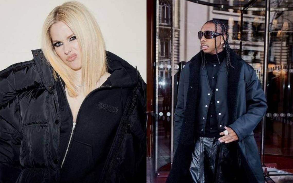 Avril Lavigne and rapper Tyga confirm their relationship with kiss in Paris