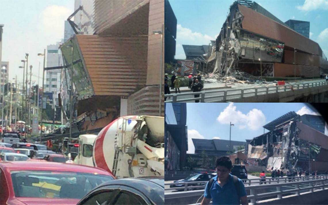 Video: Captan derrumbe en Artz Pedregal, centro comercial