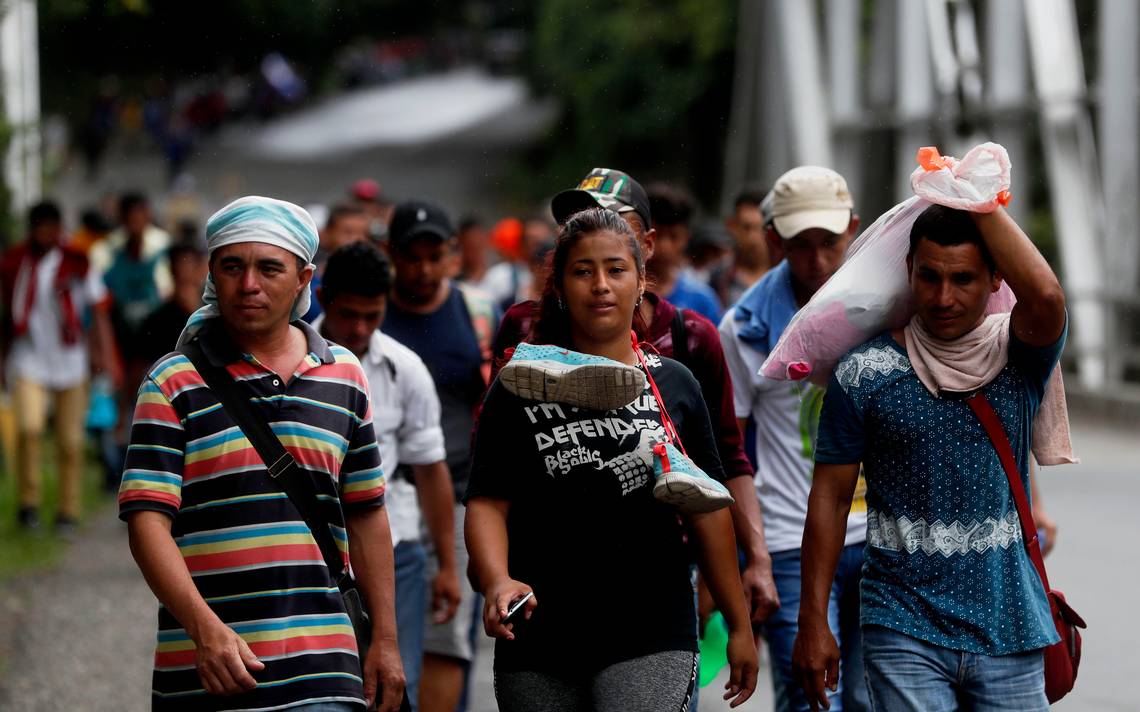 Resultado de imagen para caravana de migrantes hondureÃ±os