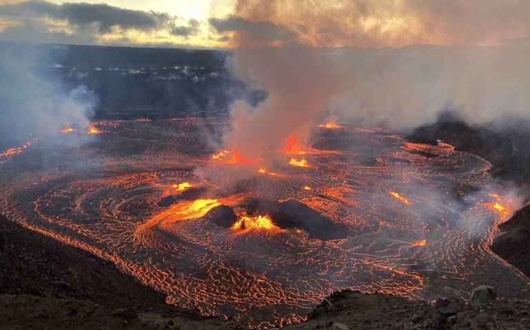 Ríos de lava del Kilauea. Foto: AFB